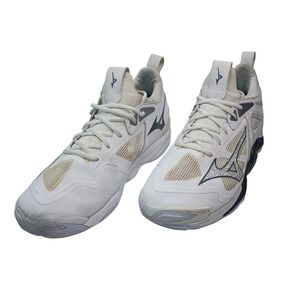 Mizuno Wave Momentum 3 Mens Volleyball Shoes White Black Court Sneakers Size 11